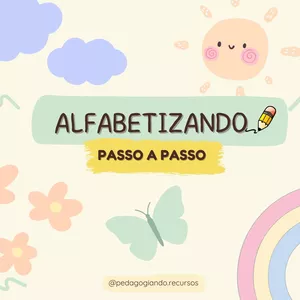 Imagem de capa para o Ebook Alfabetização Passo a Passo 