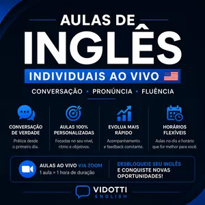 Imagem do curso Vidotti English - Aulas Individuais de Inglês