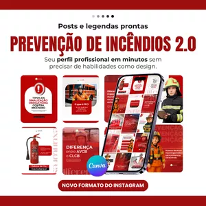 Imagem do curso CANVA PACK PREVENÇÃO DE INCÊNDIOS 2.0