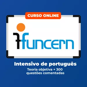 Imagem de capa para o Curso online Intensivo de português para a banca FUNCERN