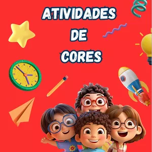 Imagem de capa para o Ebook  ATIVIDADE DE CORES QUE ENCANTA, EDUCA E DIVERTE! 