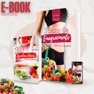 Imagem de capa para o Ebook Plano de Emagrecimento Definitivo e Saudável