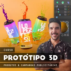 Imagem do curso 3D para Produtos e Publicidade com Cinema 4D & Octane Render