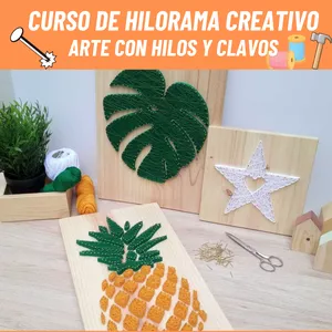 Imagen de portada para Curso online Curso de Hilorama Creativo: Arte con Hilos y Clavos