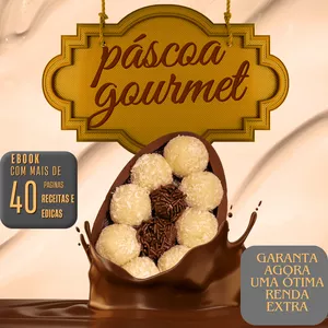Imagem de capa para o Ebook receitas de ovos de páscoa gourmet