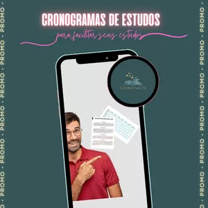 Imagem de capa para o Ebook CRONOGRAMA DE ESTUDOS 2H TARDE