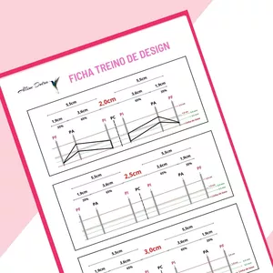 Imagem de capa para o Ebook Ficha para Treino de Design de Sobrancelhas