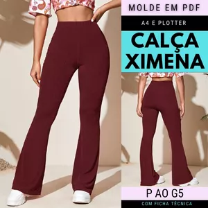 Imagem de capa para o Ebook Molde Calça Ximena