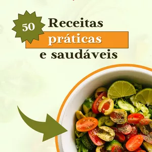 Imagem de capa para o Ebook 50 receitas para emagrecer saudável