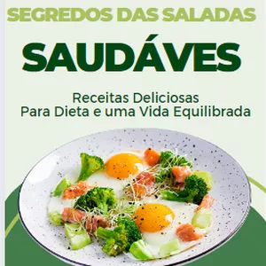 Imagem de capa para o Ebook Saladas para Dieta e uma Vida Saudável