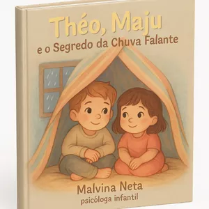 Imagem de capa para o Ebook Théo e Maju e o Segredo da Chuva Falante 