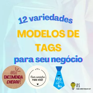 Imagem de capa para o Ebook 12 opções de tags para embalagens