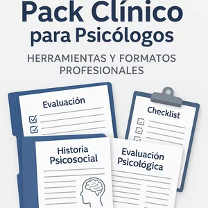 Imagen de portada para Curso online Pack Clínico para Psicólogos: Herramientas y Formatos Profesionales