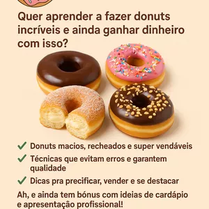 Imagem do curso Lucre muito fazendo seus próprios Donut's