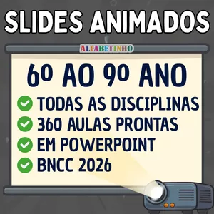 Imagem do curso SLIDES ANIMADOS - 6º AO 9º ANO - BNCC 2026