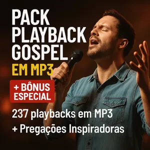 Imagem de capa para o Curso online PACK PLAYBACK GOSPEL EM MP3+BÔNUS ESPECIAL