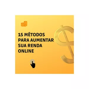 Imagem de capa para o Ebook 15 Métodos para  Aumentar sua Renda  Online