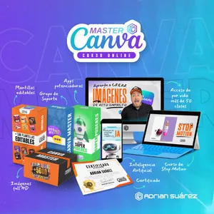 Imagen de portada para Curso online Canva Master PRO / Curso de Canva 