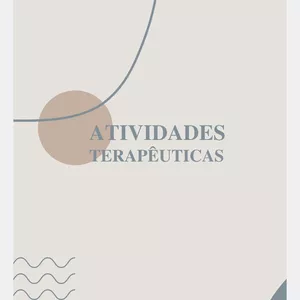 Imagem de capa para o Ebook E-book de Atividades Terapêuticas 