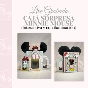 Imagen de portada para Curso online LIVE GRABADO - CAJA SORPRESA MINNIE MOUSE