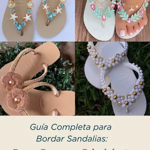 Imagen de portada para Ebook Guía Completa para Bordar Sandalias