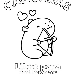 Imagen de portada para Ebook Capibaras Libro Digital Para Colorear.