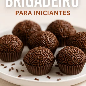 Imagem de capa para o Ebook Brigadeiro para Iniciantes – 15 Receitas Deliciosas e Fáceis