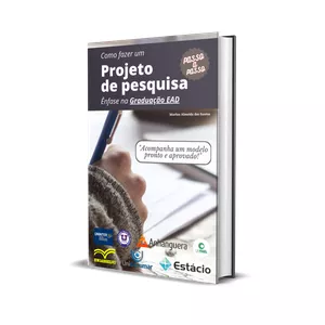 Imagem de capa para o Ebook Projeto de Pesquisa Passo a Passo - Com modelo incluso.