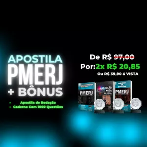 Imagem de capa para o Ebook KIT APROVAÇÃO PMERJ - 3 EM 1