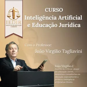 Imagem de capa para o Curso online Curso "Inteligência Artificial e Educação Jurídica"