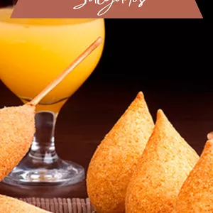 Imagem de capa para o Ebook Receitas de salgados 