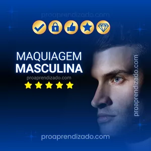 Imagem de Maquiagem Masculina PRO - (Make para Homens) criado por Pro Aprendizado na hotmart