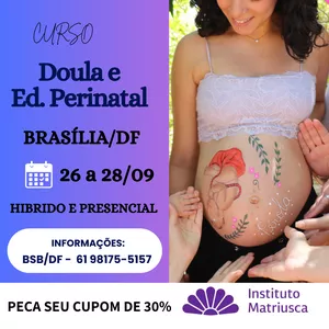 Imagem de capa para o Curso online CURSO DE DOULA E EDUCADORA PERINATAL HIBRIDO