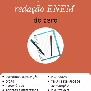 Imagem principal do produto Apostila "Como fazer uma redação ENEM do zero"