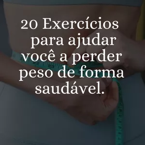 Imagem de capa para o Ebook 20 Maneiras para ajudar você a perder peso de forma saudável.