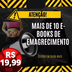 Imagem de capa para o Ebook Mais de 10 E-books de Emagrecimento