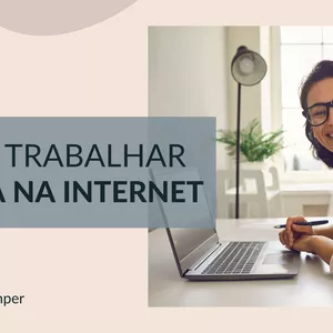 Imagem de capa para o Ebook Como Trabalhar de Casa na Internet