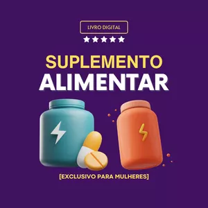 Imagem de capa para o Ebook Livro Digital - Suplemento Alimentar para Mulheres
