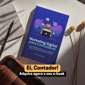 Imagem de capa para o Ebook Marketing Digital para Contadores