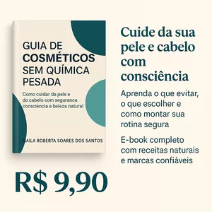 Imagem de capa para o Ebook Guia de Cosméticos Sem Química Pesada