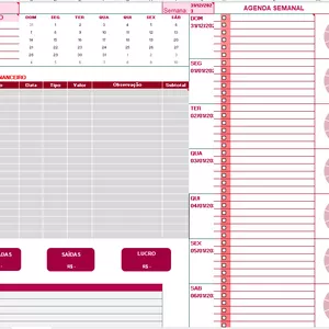 Imagem de capa para o Curso online Planner Mensal Rosa