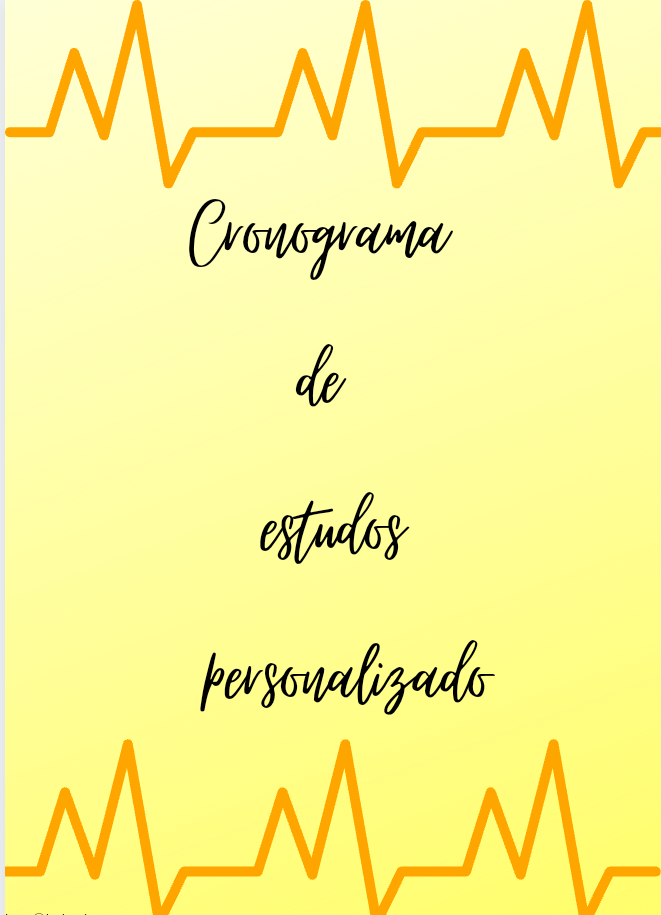 Cronograma de estudos personalizado