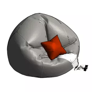 Cover image for Ebook High-Quality Bean Bag - Revit Family