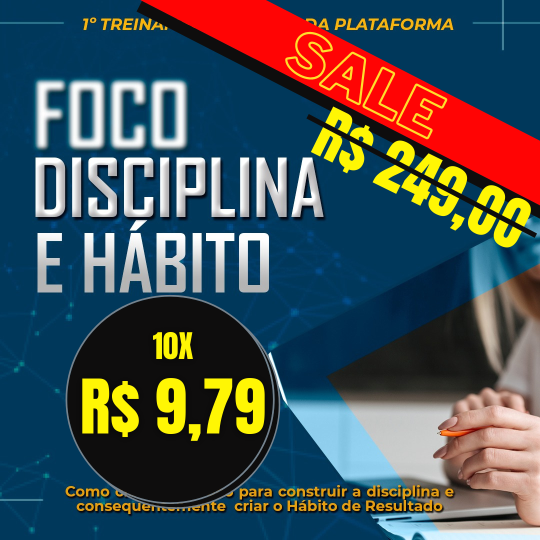 Imagem de Treinamento FOCO, DISCIPLINA E HÁBITO criado por André na hotmart
