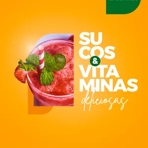 Imagem de capa para o Ebook Incríveis Receitas de Sucos e Vitaminas Saudáveis