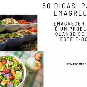 Imagem de capa para o Ebook 50 Dicas para emagrecer rapido.