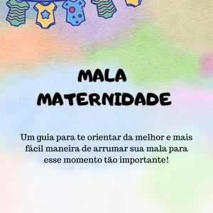 Imagem de capa para o Ebook GUIA PRÁTICO DA MALA MATERNIDADE