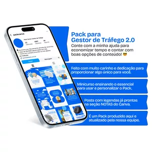 Pack de Posts para Gestor de Tráfego 2.0 por Gabriel | Packs Canva, Design e Conteúdo