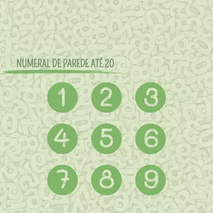 Imagem de capa para o Ebook Ebook - Numeral de Parede até 20