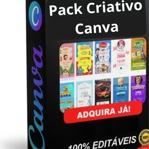 Imagem de capa para o Curso online Pack Criativo Canva